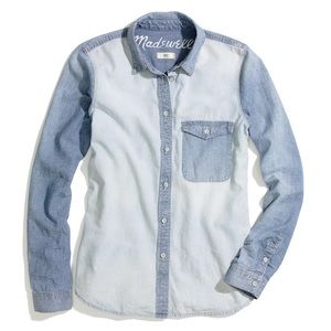 Madewell two tone chambray